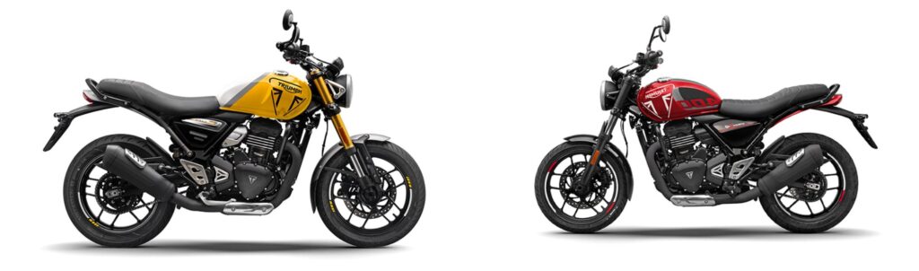 Triumph Speed 400 vs Speed T4Side